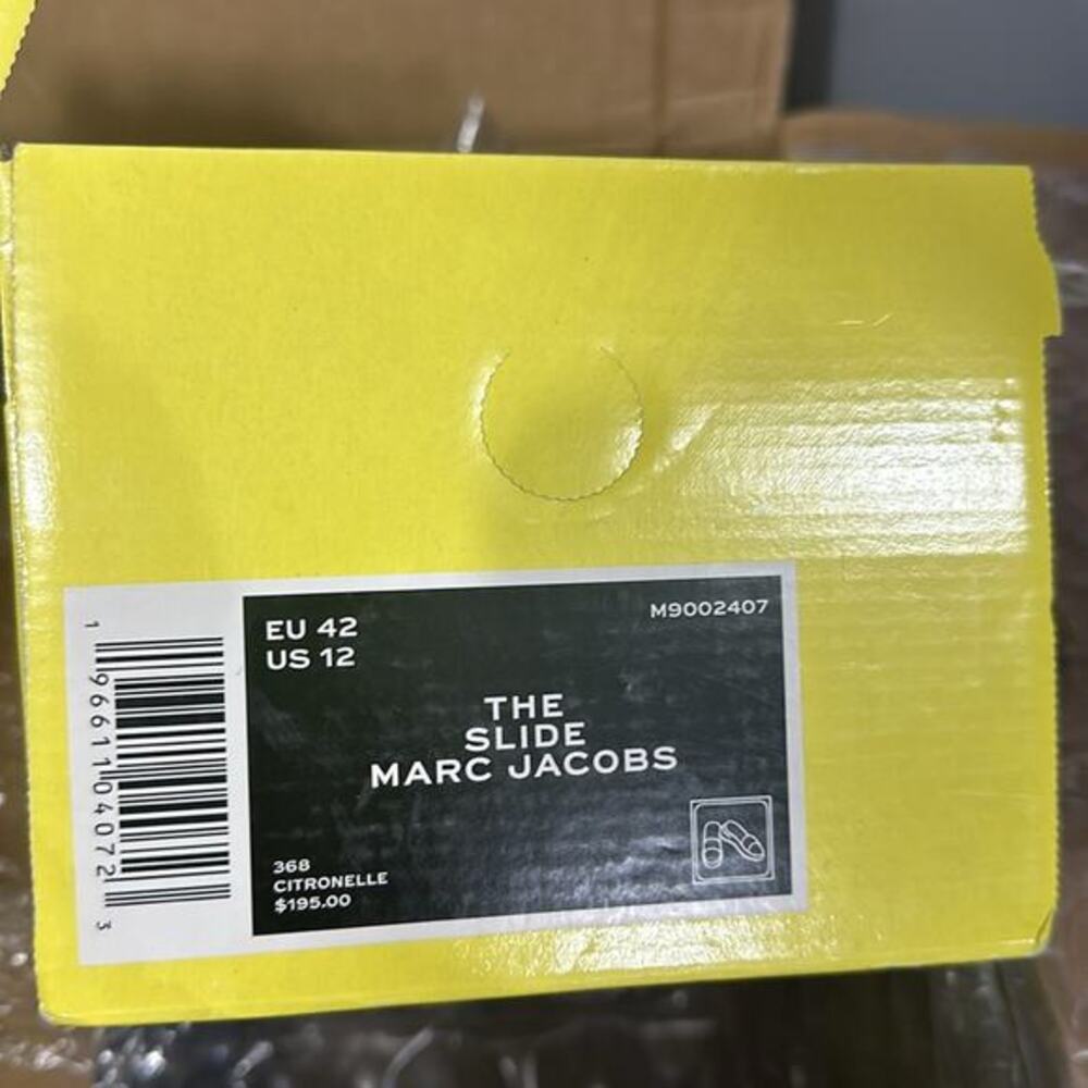 NEW Marc Jacobs Leather Slides Unisex in Size 42 or Size 12 - Picture 7 of 7